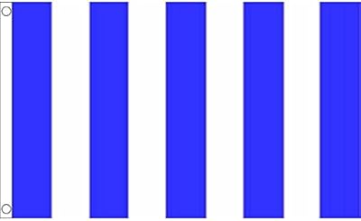 Drapeau rayé bleu et blanc 3x5" - drapeaux bleu et blanc 90x150cm