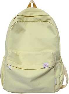Sac à dos d'école vert foncé, sac à dos kawaii esthétique de grande