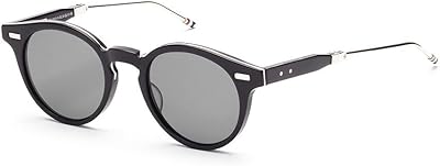 Lunettes de soleil tb 806 a-blk-slv, noir mat et argent avec gris foncé