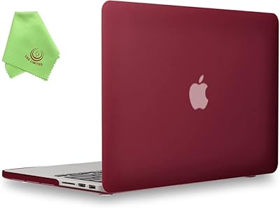 Coque rigide mate et souple us well compatible avec macbook pro 15 pouces