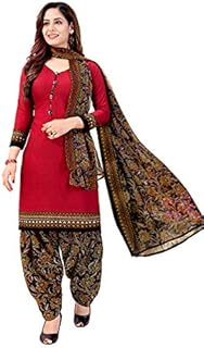 Costume salwar imprimé en coton mélangé bleu rajnandini (prêt à porter_taille s), bleu