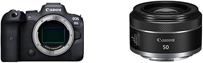 Kit d'objectifs pour appareil photo sans miroir canon eos r6 + rf 50