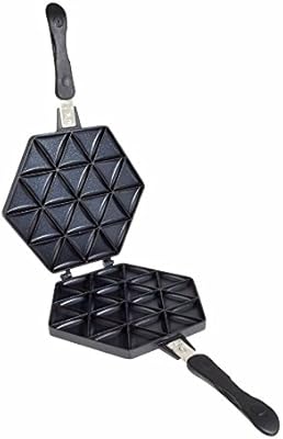 Plaque de cuisson double face samosa en aluminium moulé sous pression, lot