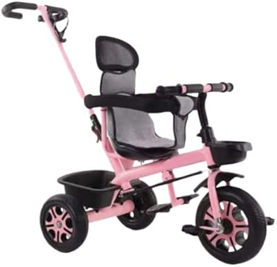 Tricycle intech pour enfants de 1 à 6 ans avec barre de poussée