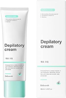 Deleventh crème dépilatoire 1,05 fl.oz/épilation douce et efficace pour les aisselles, les parties