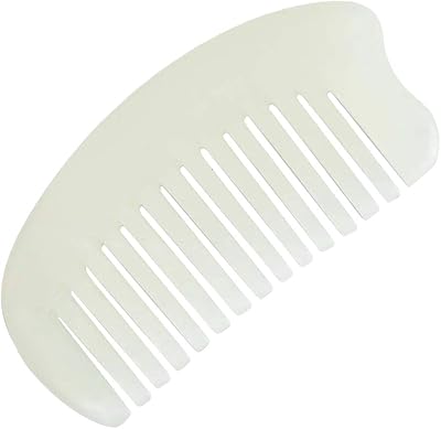 Peigne de massage de tête en pierre de jade naturelle et saine peigne