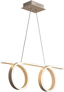 Lustre lampes suspendues en métal de conception simple espace