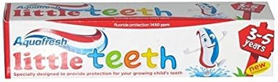 Trois paquets de dentifrice aquafresh little teeth 3-5 ans 50 ml