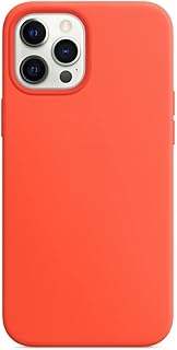 Coque de protection en silicone pour iphone 13 pro (6,1 pouces, orange électrique)