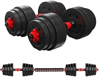 Ensemble d'haltères et d'haltères ultimax haltérophilie fitness haltère réglable en acier ciment noir