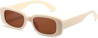 Lunettes de soleil rectangulaires pour femmes et hommes au design rétro mode