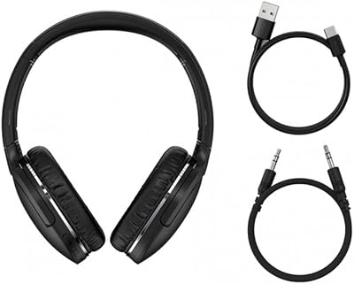 Casque sans fil bluetooth v5.3 baseus inkook d02 pro (noir)