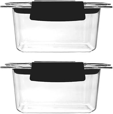 Melphi bacs de rangement avec couvercles 2 pièces réfrigérateur domestique boîtes de conservation