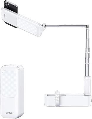 Kit d'éclairage avec interrupteur bluetooth lampe photo et vidéo portable pour selfie