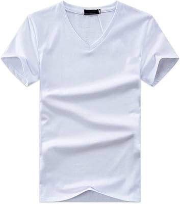 Flyehi haut blanc à manches courtes pour hommes, couleur unie, vêtements surdimensionnés, sport
