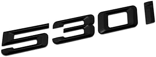 Aoubou pour bmw 530i couvercle de coffre emblème noir mat pour m power