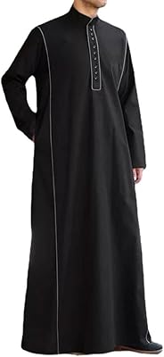 Jenny abaya au design islamique moderne pour hommes du moyen-orient couleur unie