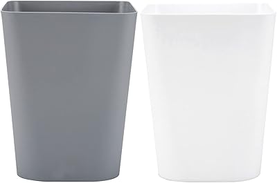 Petite poubelle de 6 litres pour cuisine, bureau et salle de bain, lot