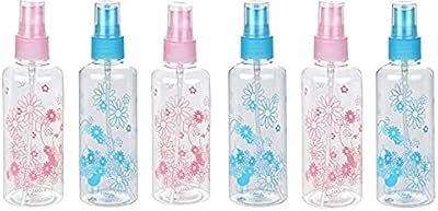 Ensemble de 6 flacons vaporisateurs vides e shopping®, mélangeant couleur et design, 100