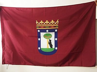 Drapeau de la ville de madrid azi madrid flag 2 x 3 pieds