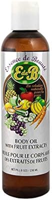 Huile corporelle aux extraits de fruits essence de beauty 8 oz/236 ml