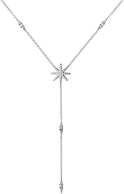 Collier y étoile en argent sterling 925 pour femmes adolescentes, collier avec pendentif