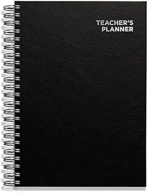 Cahier de planification pour enseignants burnings 2022-2023, format a4, 6 leçons - noir