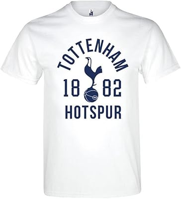 T-shirt blanc tottenham hotspur fc depuis 1882 epl importé du royaume-uni