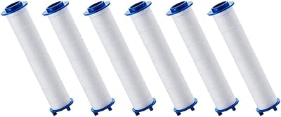 6 pièces de filtre de douche capiloc cartouche de remplacement tête de filtre