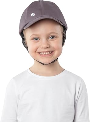 Casque médical ribcap pour enfants | casquette de baseball platin avec mentonnière