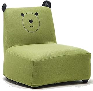 Canapé pour enfants canapé en lin fauteuil inclinable avec pieds en bois massif