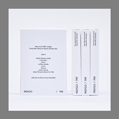 Contenu du premier album de bts rm indigo + livre carte postale photo