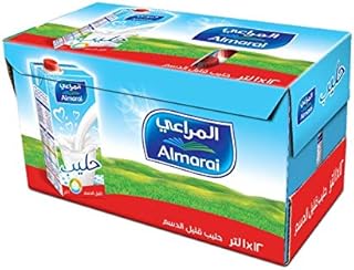Lait écrémé almarai avec bouchon à vis avec vitamines 12 paquets de 1
