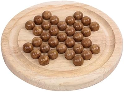 Aepro - nouveau jeu de société solitaire avec chevilles en bois et disque