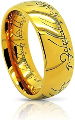 Atomic jewelry elvishthe one (tungstène) bague plaquée or 18 carats
