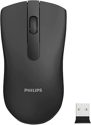 Souris sans fil philips spk7211/00 (noir)