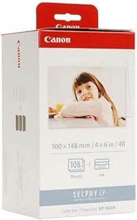 Imprimante photo sans fil canon selphy cp1300 avec 108 papiers photo et réservoir