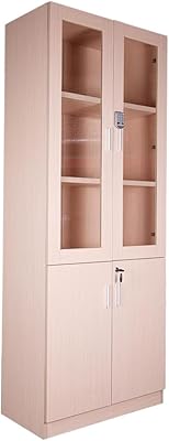 Mahmayi 1123 bibliothèque pleine hauteur avec serrure numérique armoire de bureau avec étagères