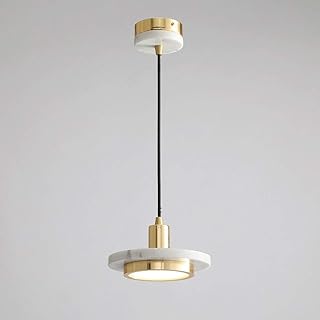 Lumière suspendue north led avec abat-jour en marbre géométrique 5w, kits de lampes