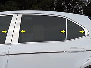 Pour toyota camry 2018-2020 8 pièces barre de garniture en acier