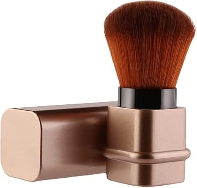 Pinceaux de maquillage rétractables, pinceau de voyage pour fard à joues, pinceau à