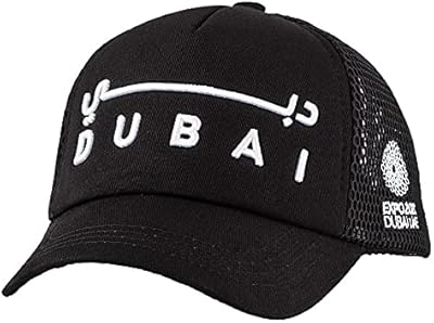 Chapeau dubaï bilingue caliente expo 2020 (noir complet), noir complet, taille unique