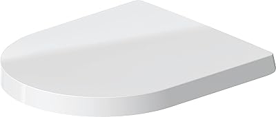 Abattant wc starck duravit 02011 me avec charnières en acier inoxydable, finition blanc