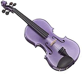 Costume de violon stentor harlequin 4/4, violet clair avec nœud et sac léger