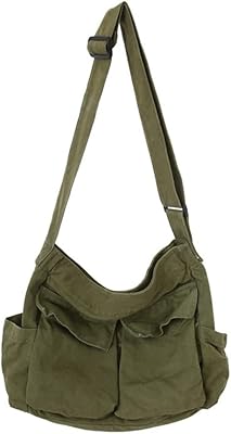 Sac à bandoulière en toile pour femmes, grands sacs messagers, sac à bandoulière