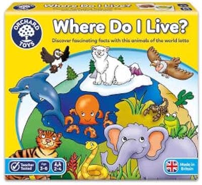 Orchard toys where do i live, multicolore, jeu de société