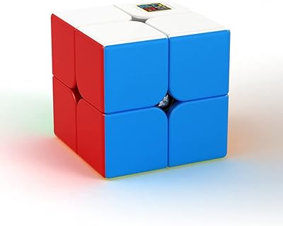 Cube de vitesse 2x2 sans autocollant liang cooper muyu meilong, cube de puzzle