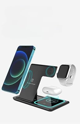 Station de chargeur sans fil, support de chargeur sans fil multifonction 3 en