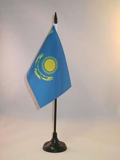 Drapeau de table kazakhstan 15 x 10 cm