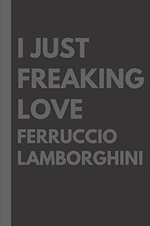 J'adore ferruccio lamborghini : carnet de notes ligné, cadeau d'anniversaire pour les amoureux